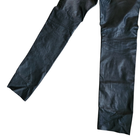 Levi's Lot 53 Black Leather Pants Roswell Collection Rare - Picture 12 of 16